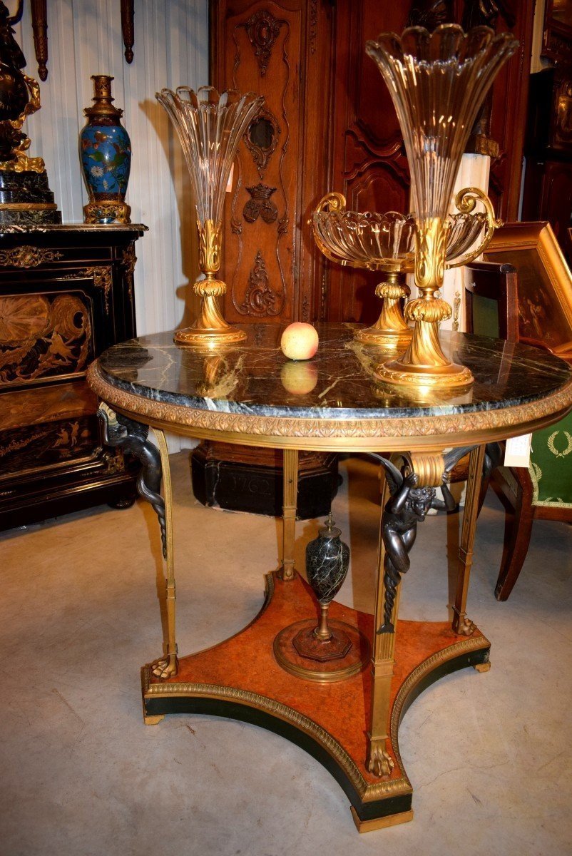 Crystal And Gilded Bronze Set-photo-6