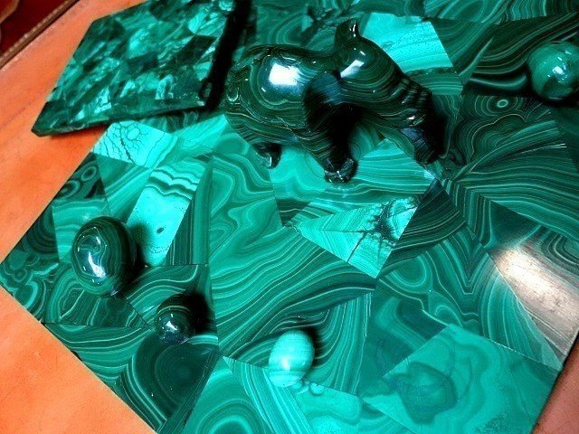 10 pièces de Malachite -photo-2