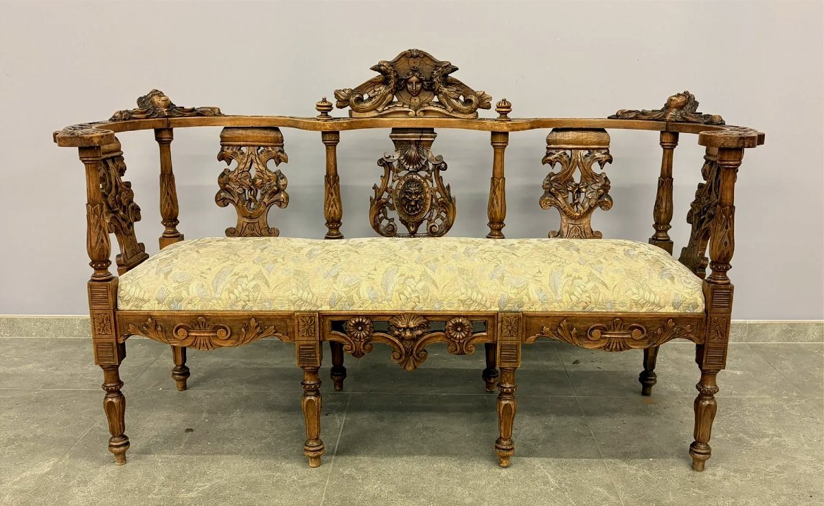 Exquisitely Carved Italian Living Room Set-photo-2