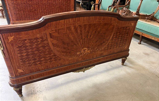 Large Louis XV-style Bed By François Linke-photo-2
