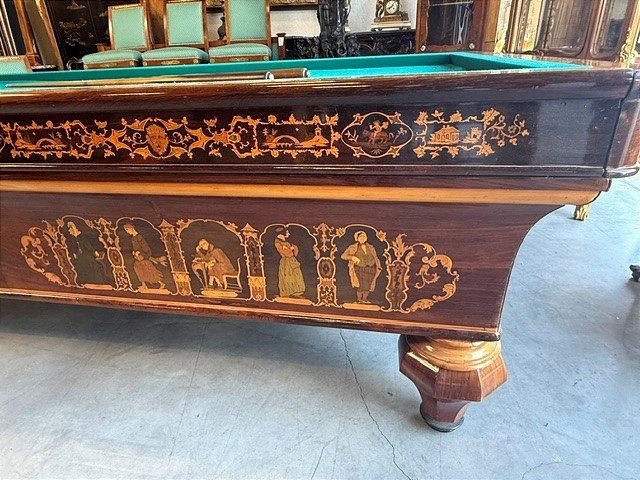 Billard et son support d'époque Restauration-photo-2