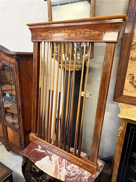 Billard et son support d'époque Restauration-photo-7