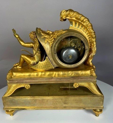 Rare "au Casque" Empire Clock -photo-2
