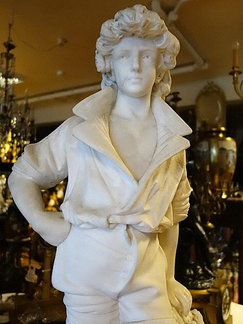 19th Century Marble Sculpture-photo-4