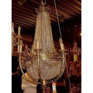 Large Crystal Chandelier