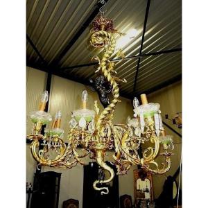 Large Louis XV Style Chandelier