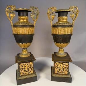 Pair Of Empire Vases