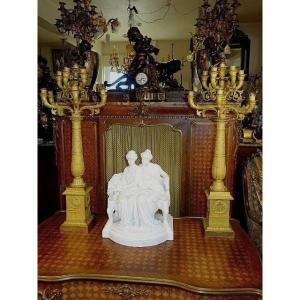 Pair Of Empire Period Ceremonial Candelabra