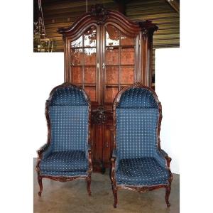 Pair Of Louis XV Bergères