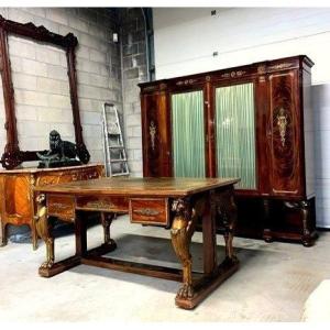 Empire  Desk And Bookcase