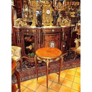 Marquetry Side Table Attributed To François Linke