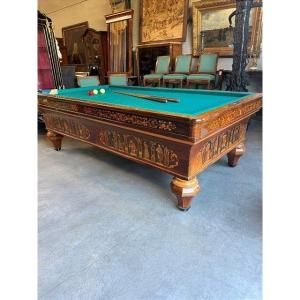 Billard et son support d'époque Restauration