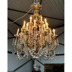 Lustre monumentale d'époque Napoléon III
