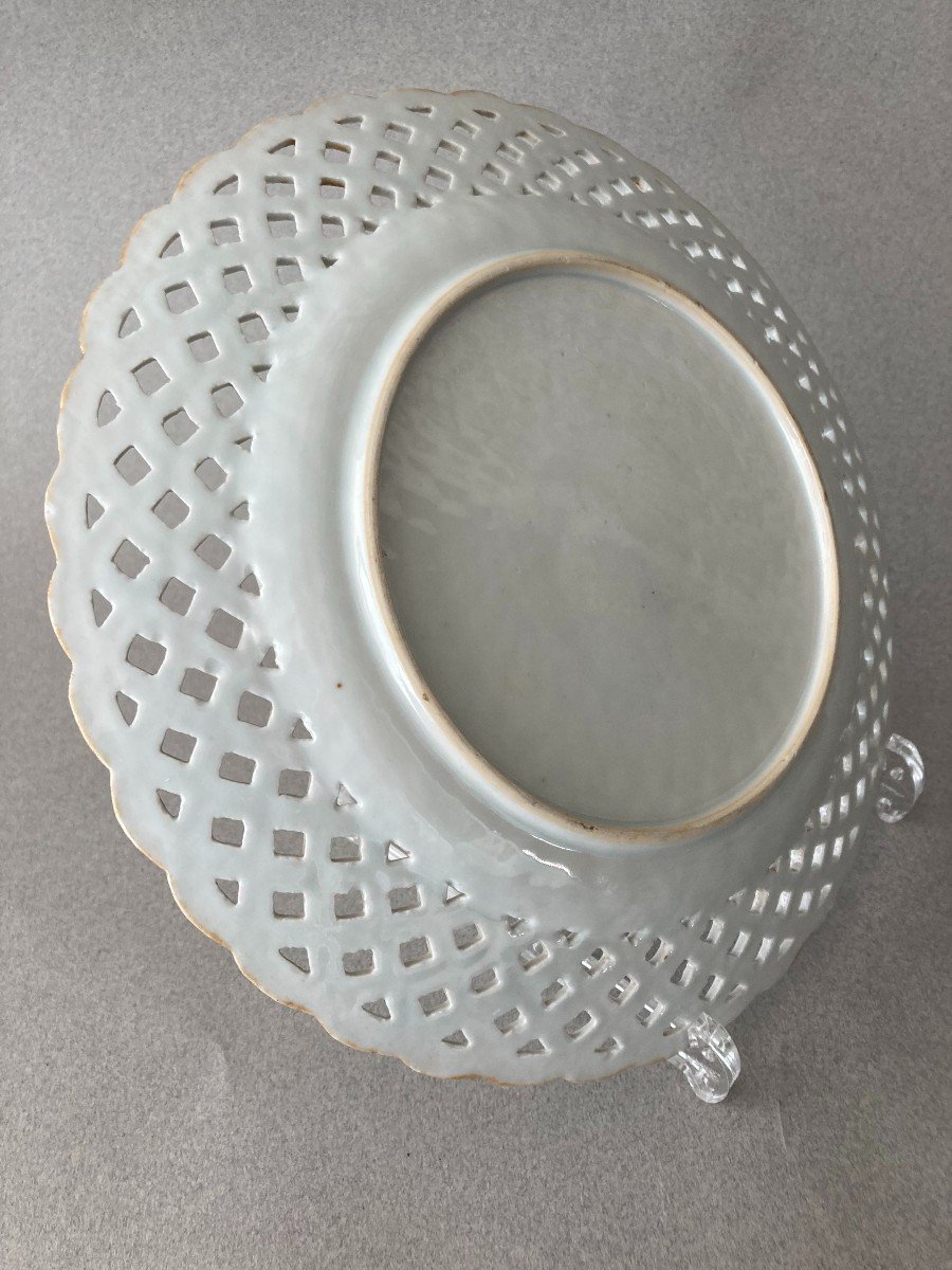 China: Openwork Porcelain  Plate18th Century-photo-4