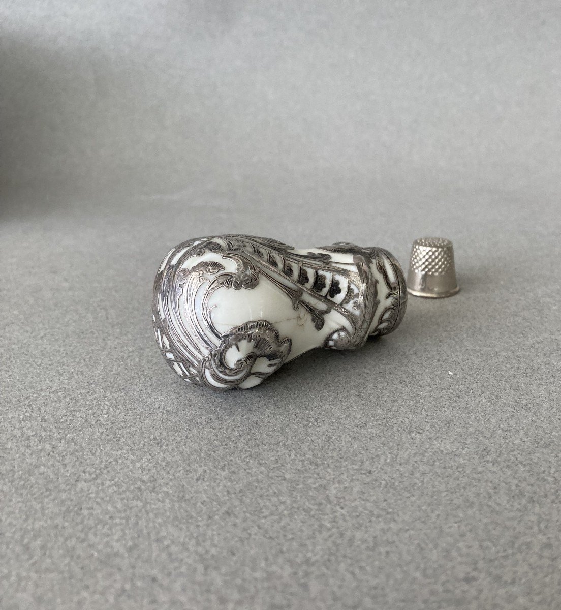 Porcelain Cane Knob, 18th Century-photo-4
