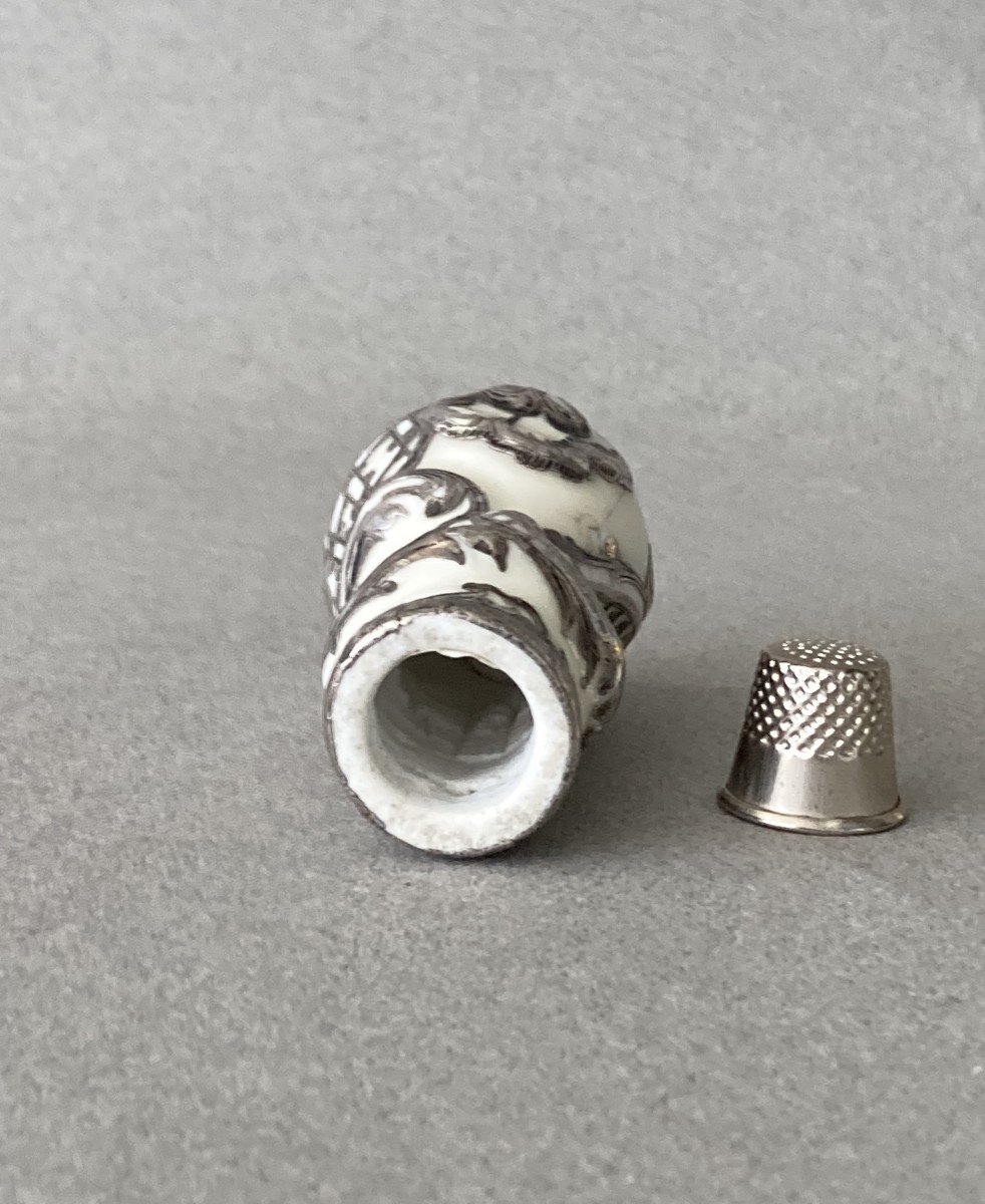 Porcelain Cane Knob, 18th Century-photo-2