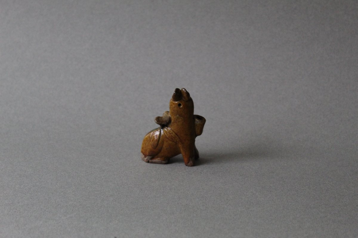 China: Rabbit In 18th Varnished Biscuit-photo-2