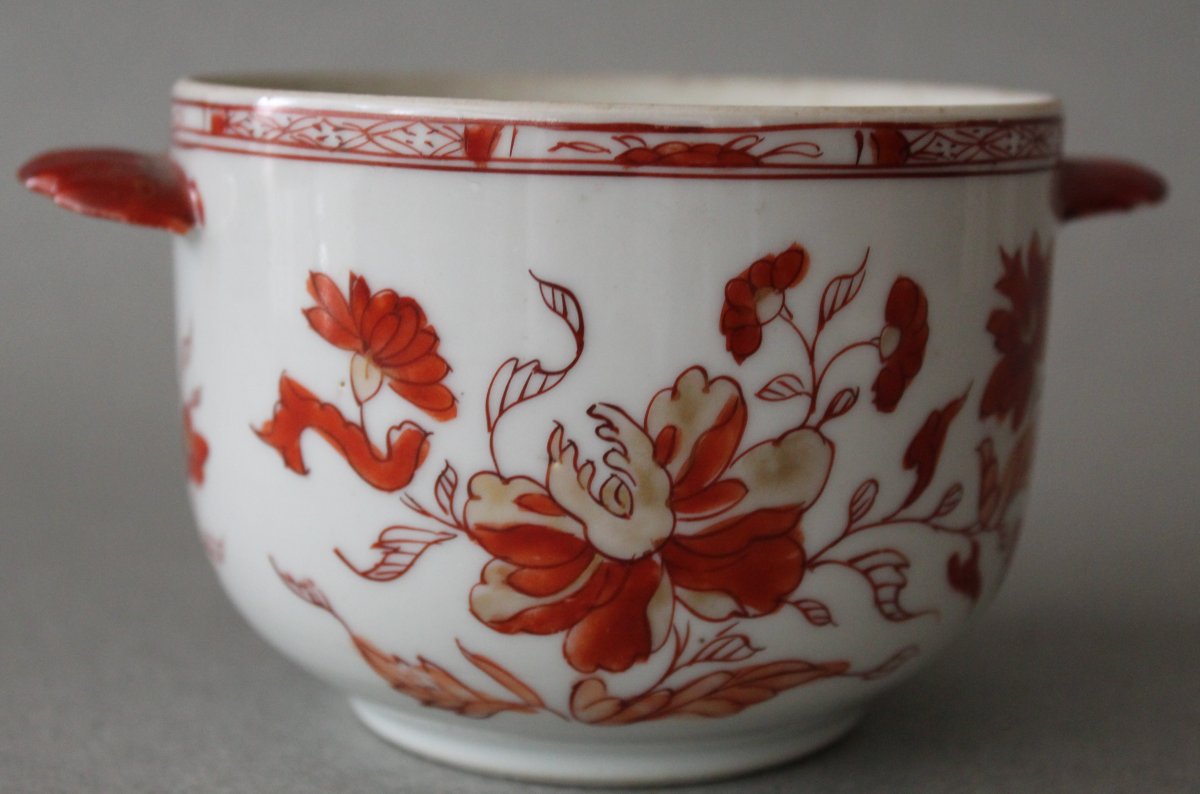 China: Small Covered Porcelain Pot Qianlong Period C 1750-photo-3