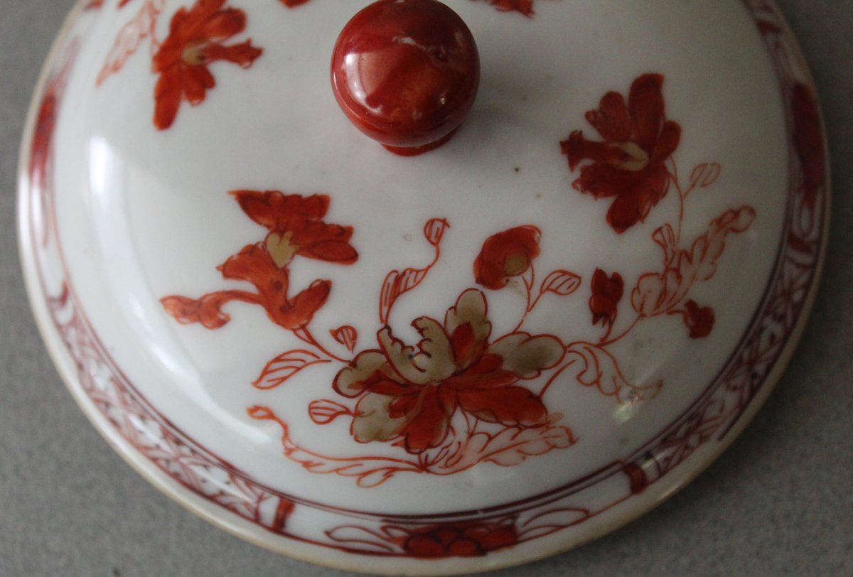 China: Small Covered Porcelain Pot Qianlong Period C 1750-photo-3