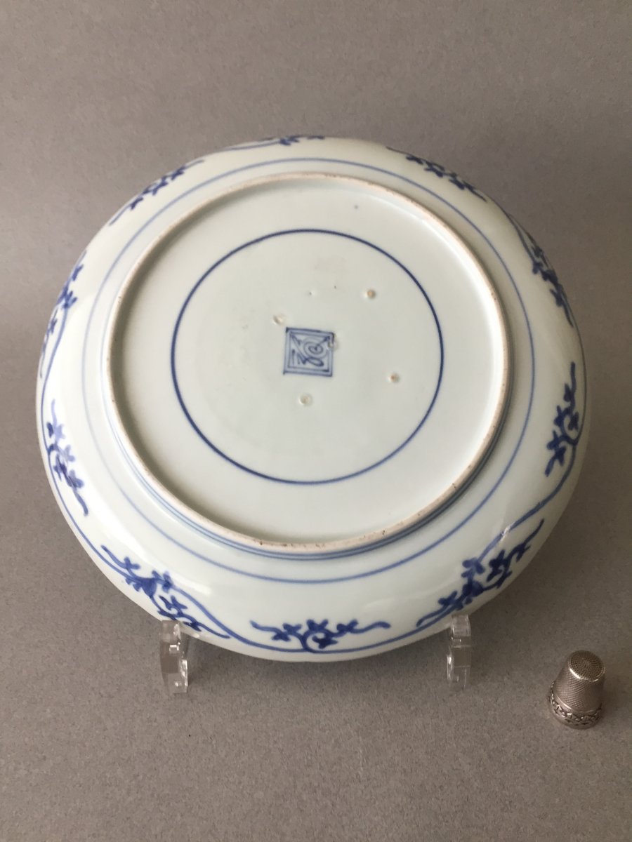 Japanese: Blue And White Kakiemon Plate C1690/1730-photo-2