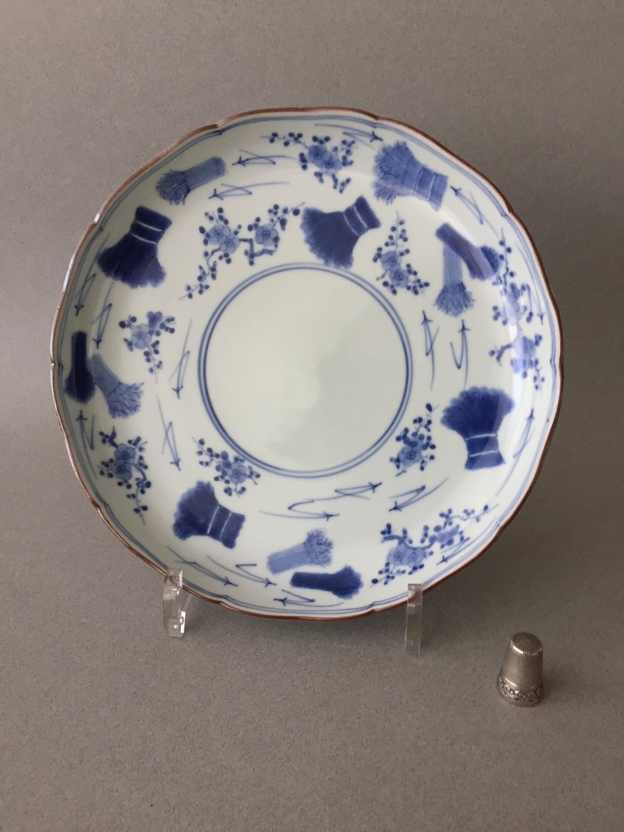 Japanese: Blue And White Kakiemon Plate C1690/1730