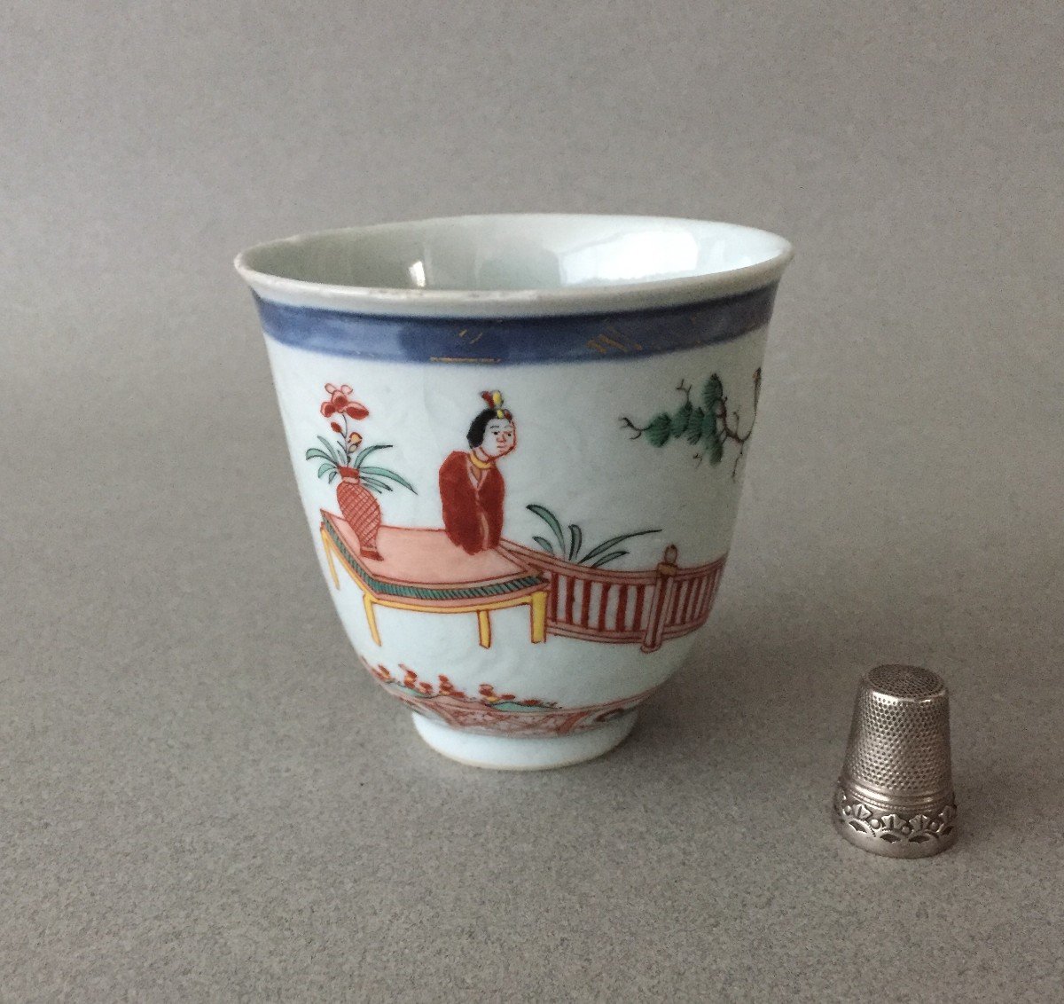 China: Large Porcelain Goblet 18th Century