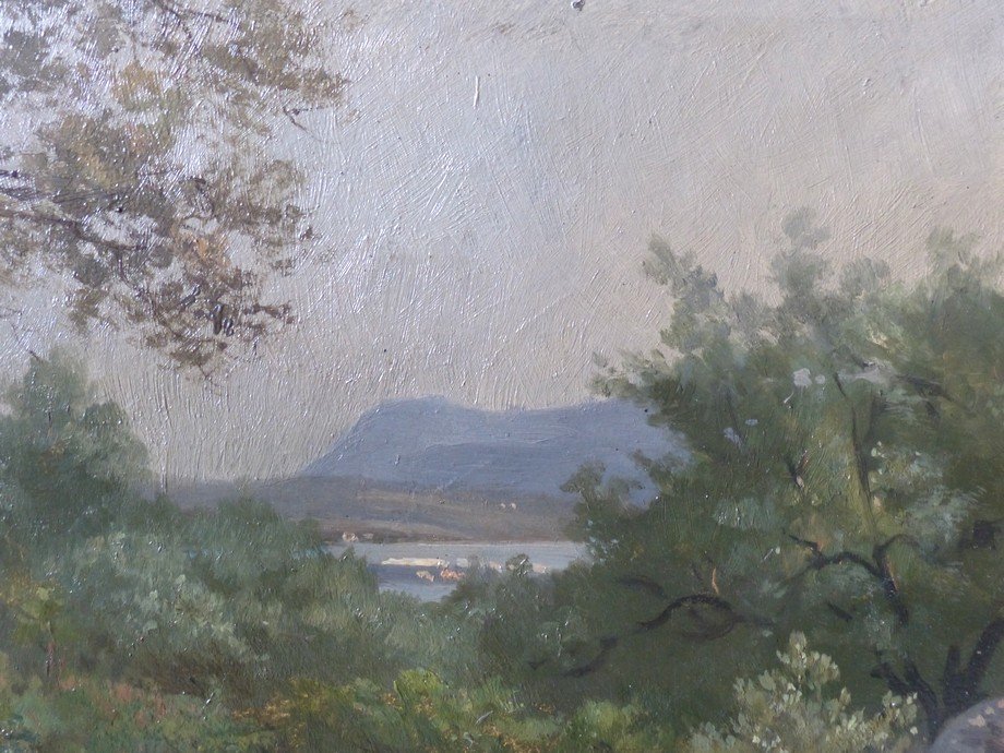 Antoine Bronzi (1814-1895), Landscape Of Provence-photo-3