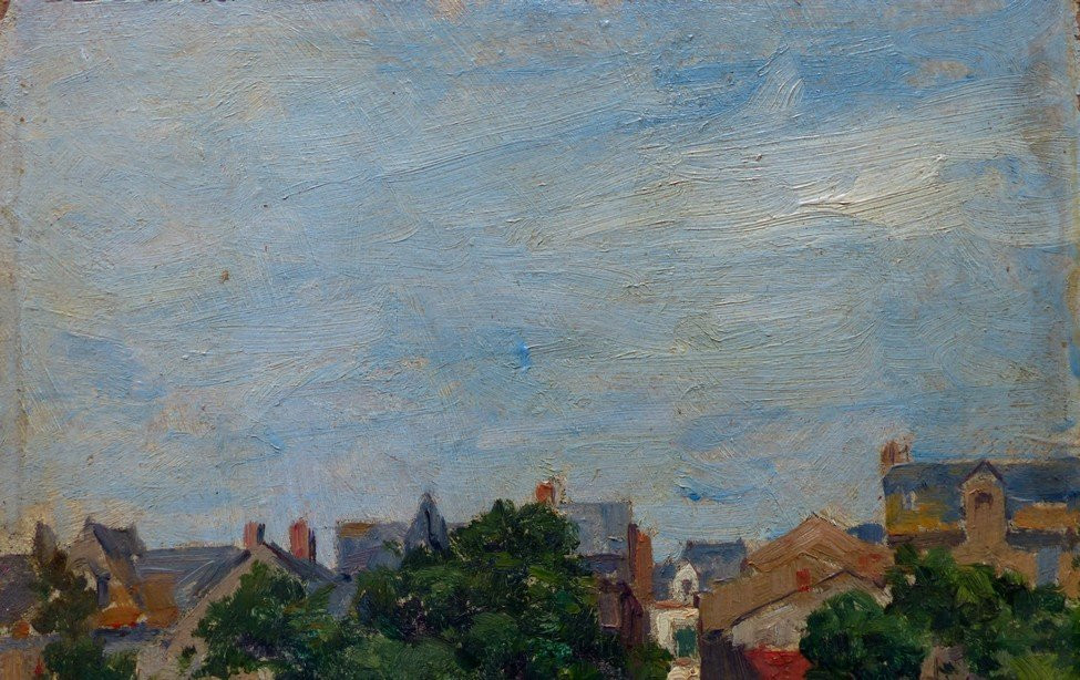 The Village By Alexandre Jacques Chantron (1842-1918)-photo-1