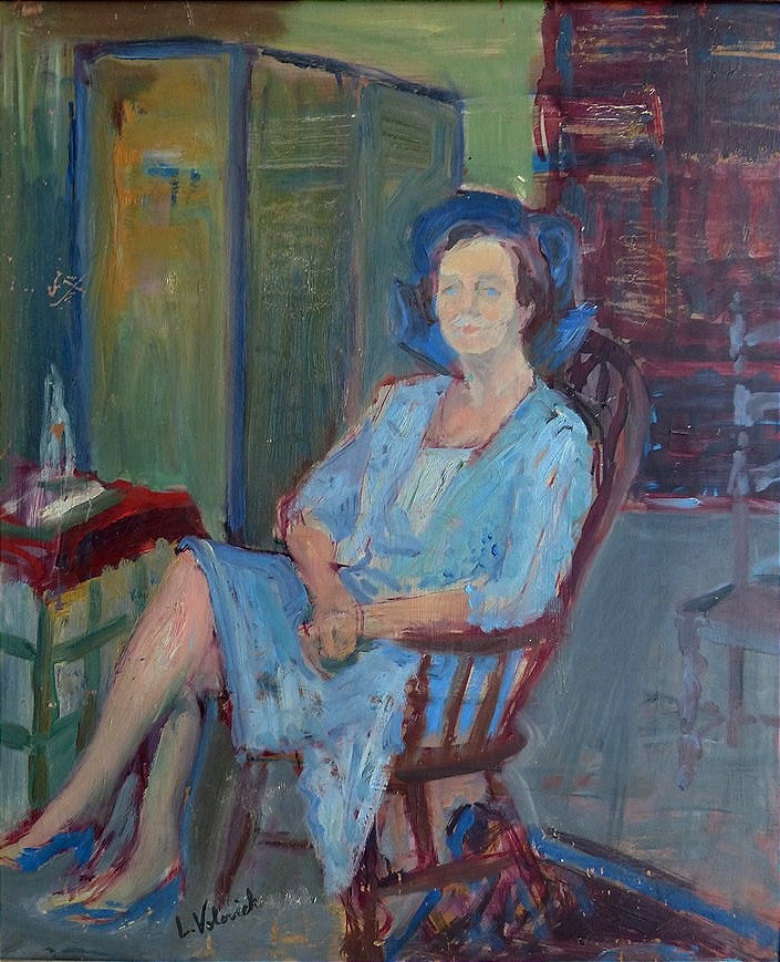 Lazar Volovick (1902-1977), Woman In An Interior