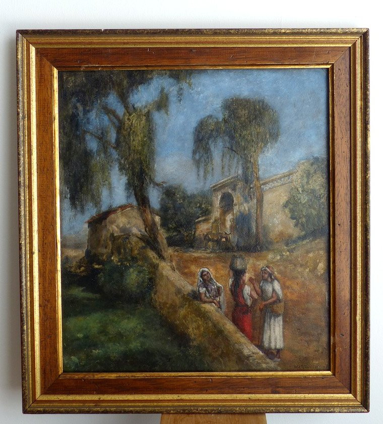 Orientalist School, View Of Algiers By Marzocchi-photo-2