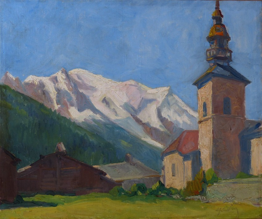 View Of Mont Blanc Around 1930