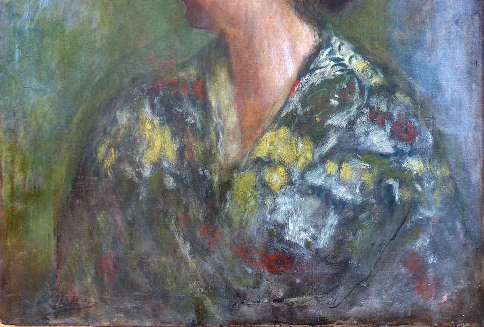 Portrait de femme au Kimono fin XIXème-photo-2