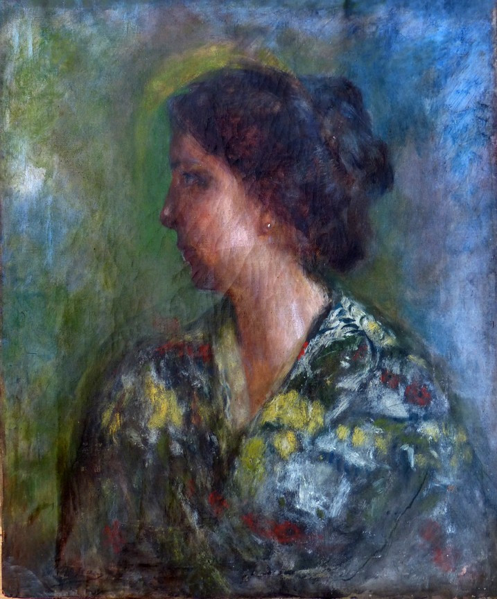 Portrait de femme au Kimono fin XIXème