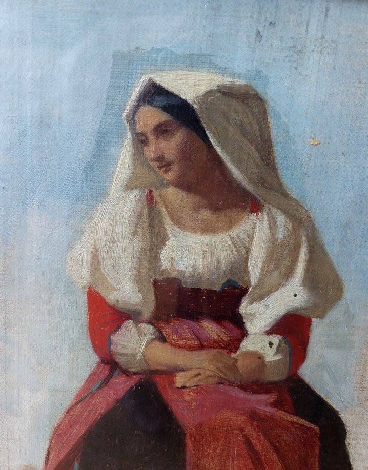 Portrait d'une Italienne vers 1860-photo-3