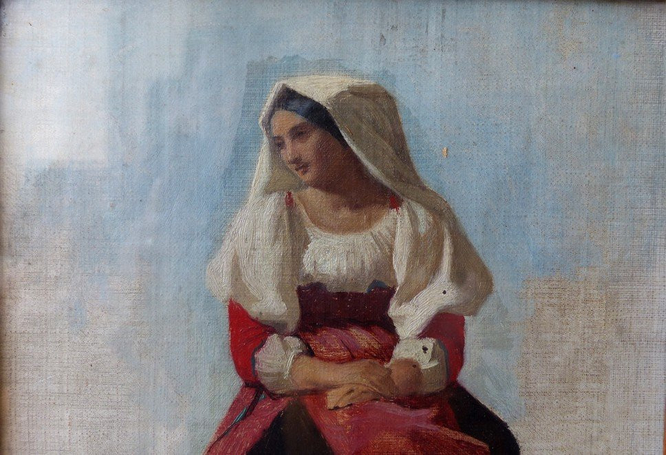 Portrait d'une Italienne vers 1860-photo-4