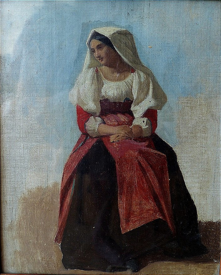 Portrait d'une Italienne vers 1860