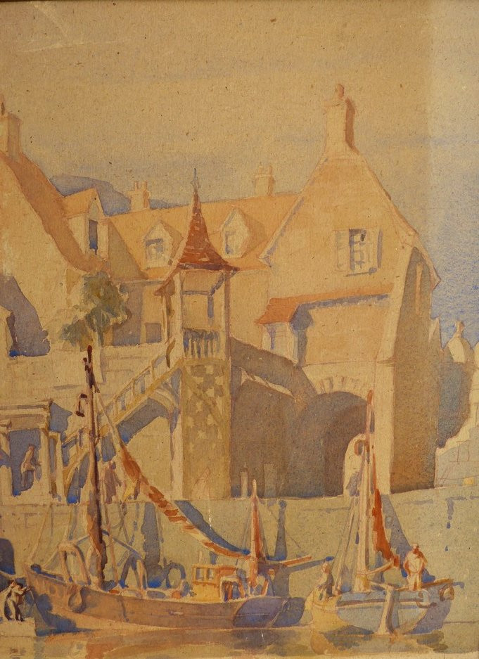 Pêcheurs à Honfleur début XXème-photo-3