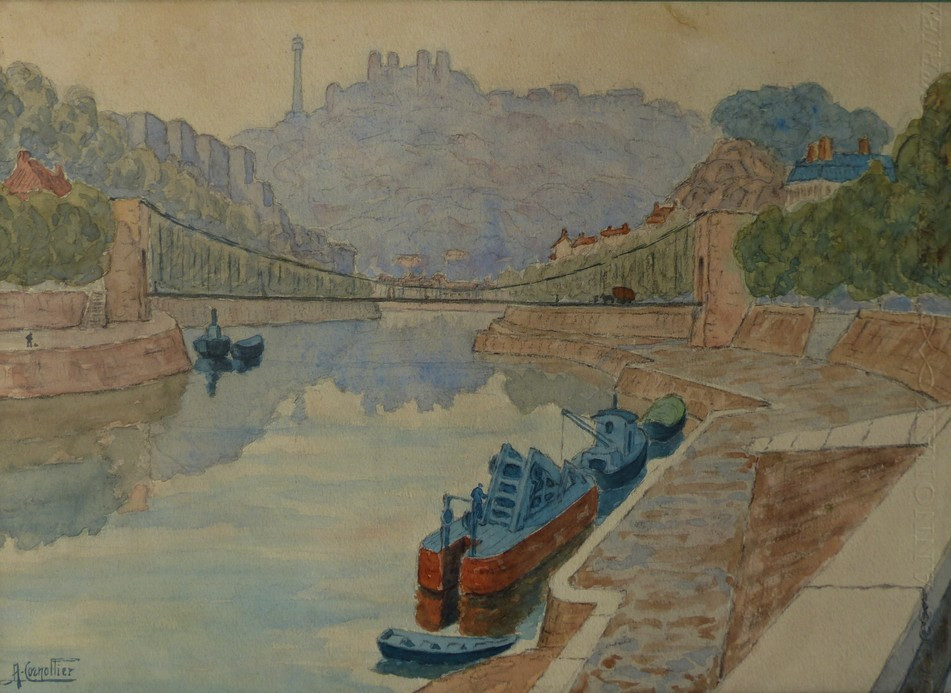 Lyon, vue des quais de Saône 