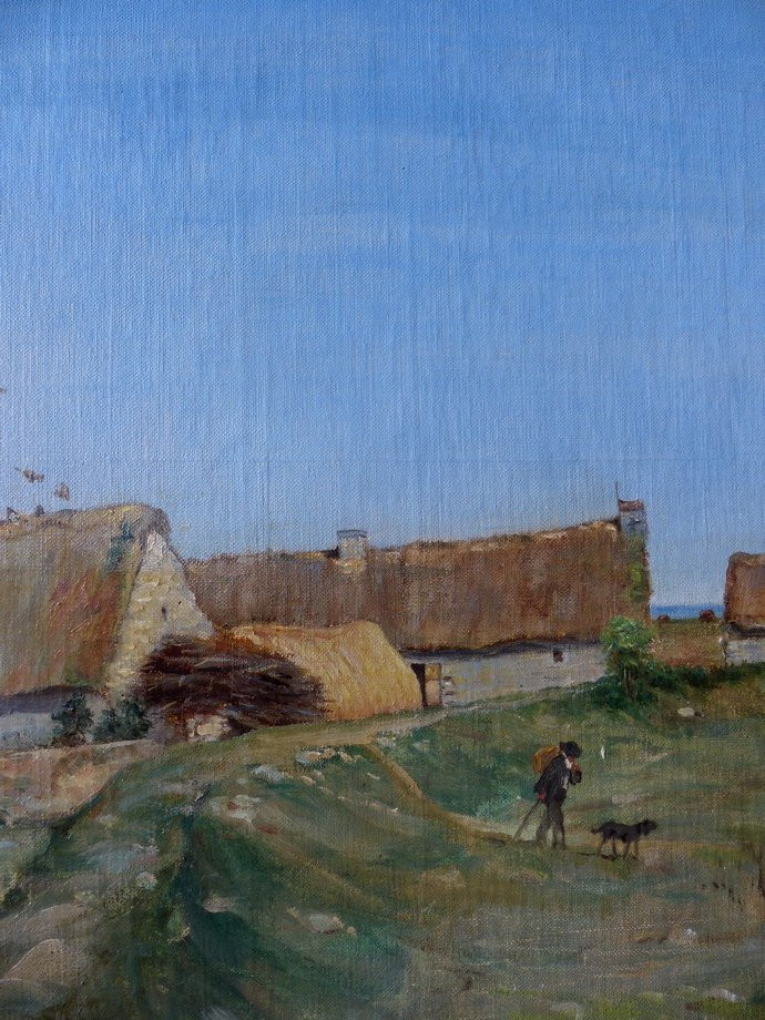 19th Century Breton School, Walk In Brignogan-photo-3