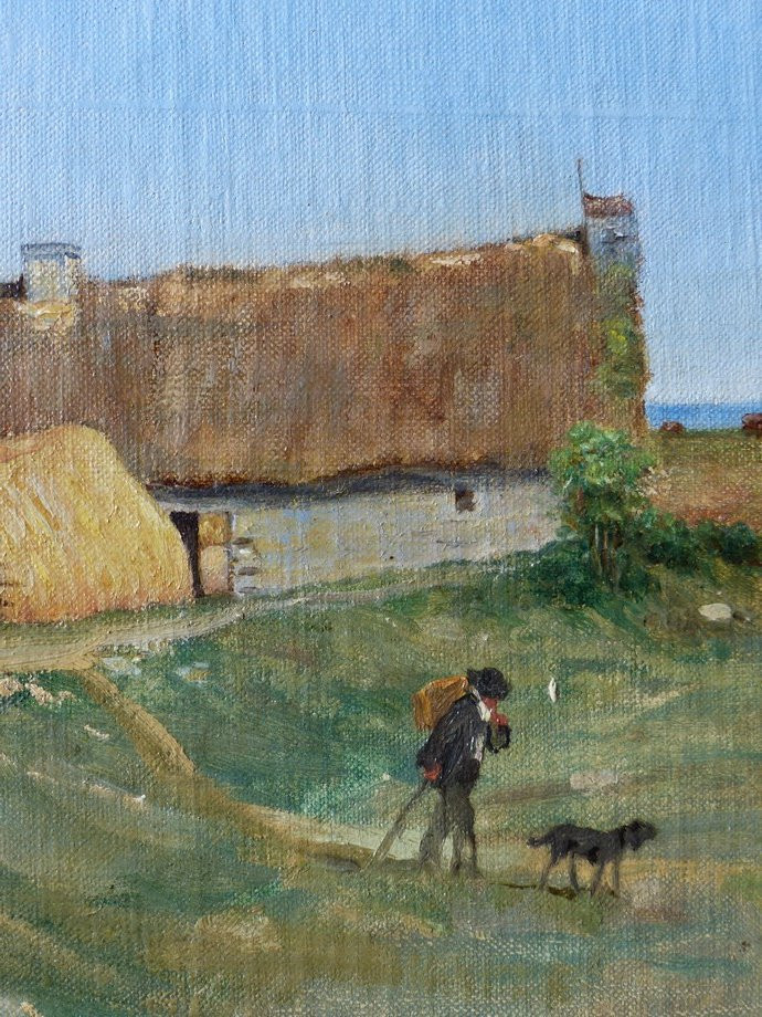 19th Century Breton School, Walk In Brignogan-photo-1