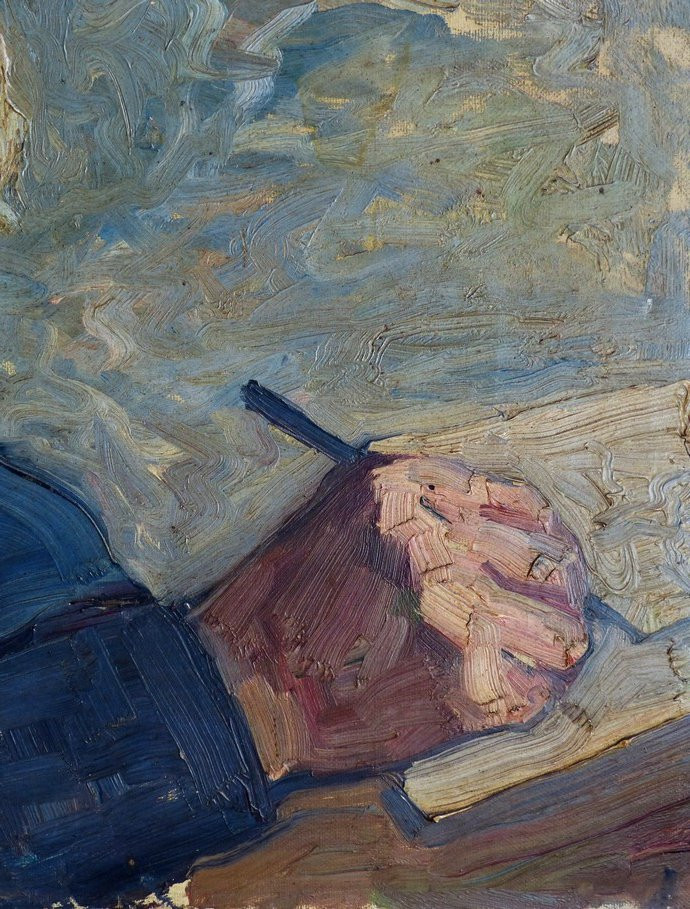 Portrait Of A Man By Charles Georges Grivaux-photo-3