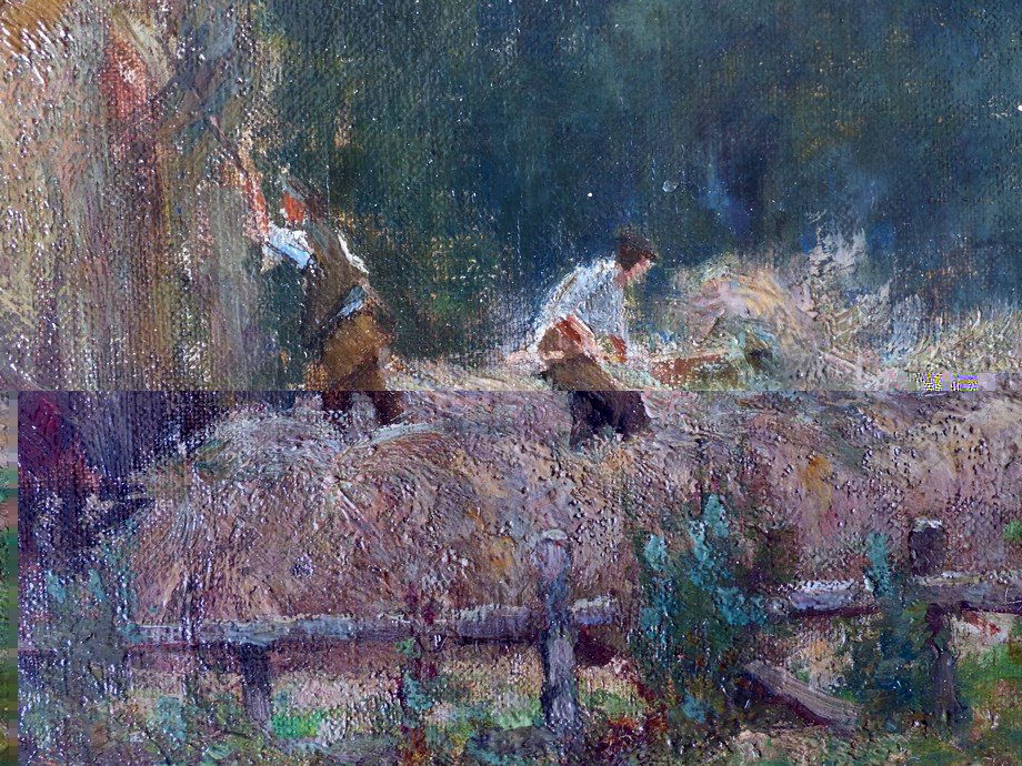 Haymaking, 19th Century French School-photo-1