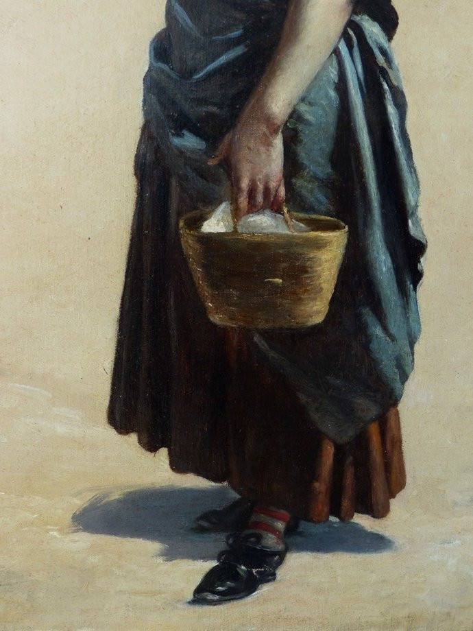 The Sweeper, 19th Century French School-photo-2