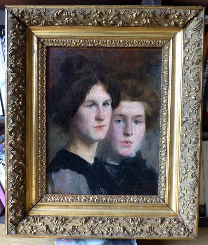 Emmanuel Fougerat (1869-1958), Double Portrait de femmes-photo-2