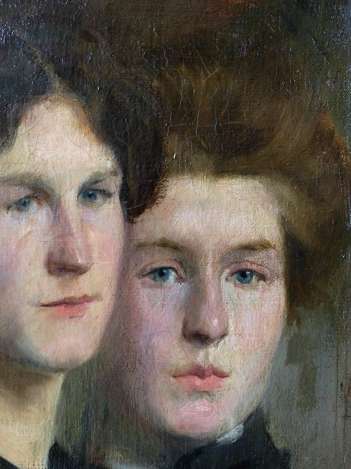 Emmanuel Fougerat (1869-1958), Double Portrait de femmes-photo-3