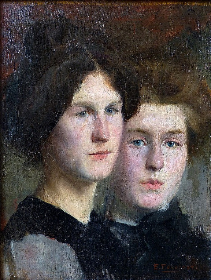 Emmanuel Fougerat (1869-1958), Double Portrait de femmes