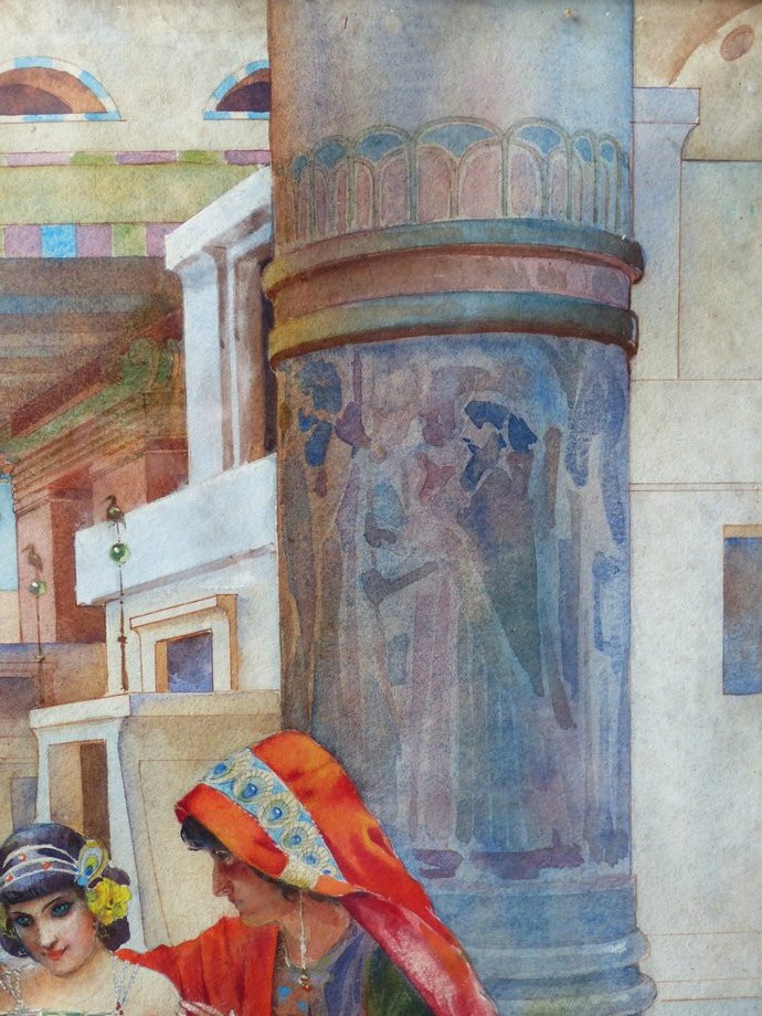 Herodias And Salome, French School Circa 1900-photo-1