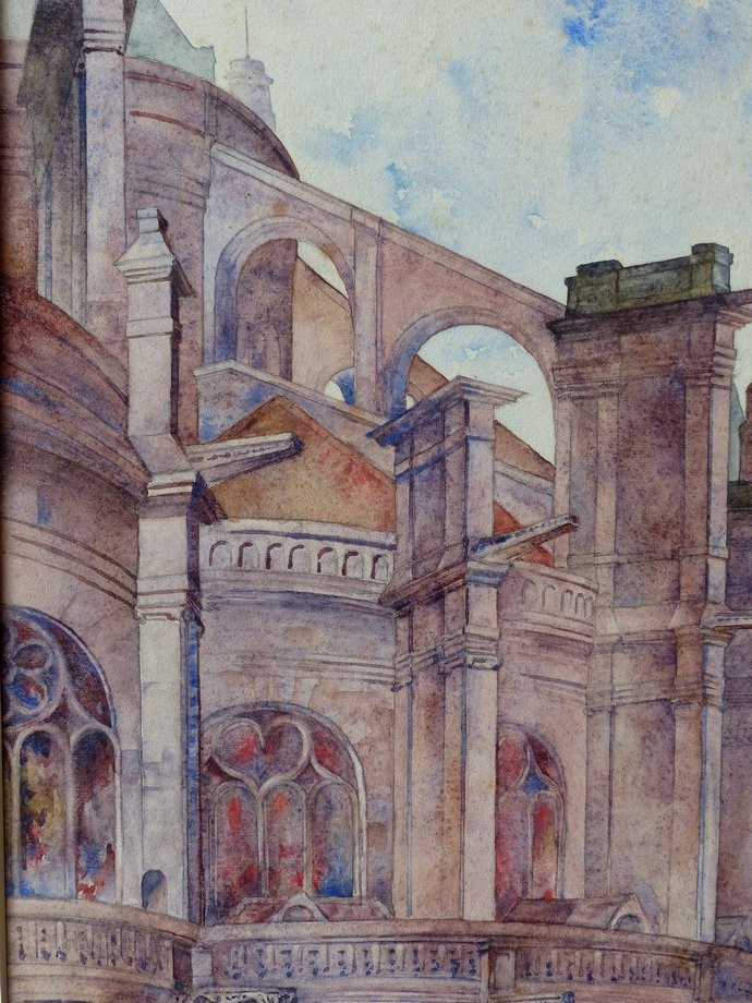 Eglise Saint-Eustache par Joseph Lépine  (1867-1943)-photo-4