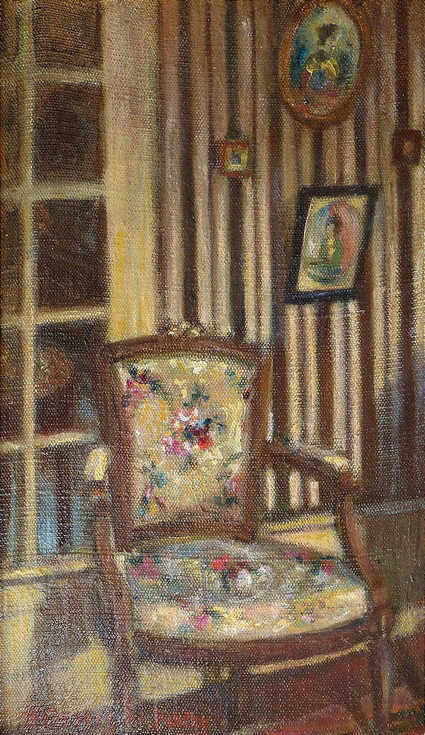 Interior Scene With Blue Vases-photo-3