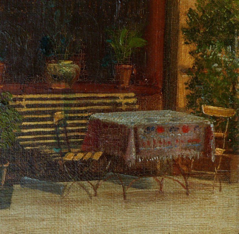 Terrasse devant un hôtel de Copenhague en 1899-photo-3